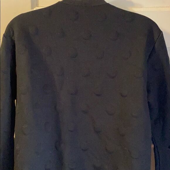 JOY LAB Black Polka Dot Open Elbow Sweater-S - Picture 5 of 7
